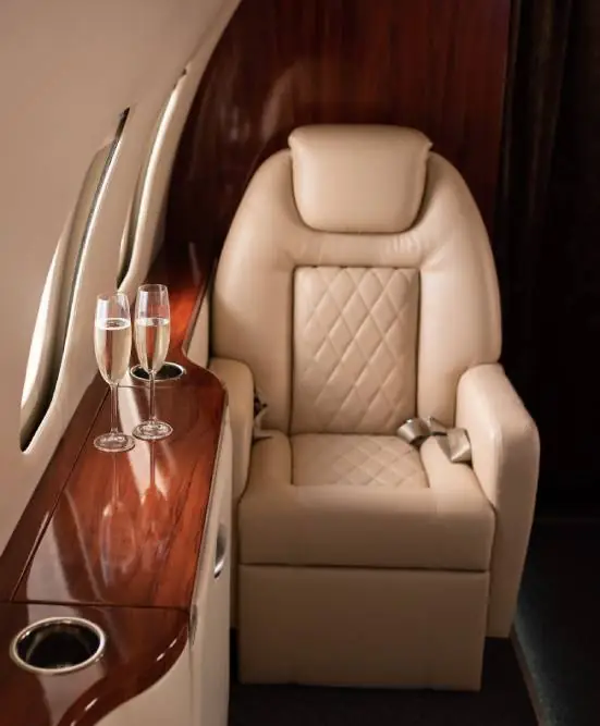Private Jet in Grand Rapids, Michigan Interior<br />
